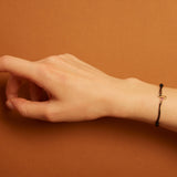 LETRA T TOURMALINE CORD BRACELET