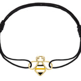 BEE BRILLANTE ENAMEL CORD BRACELET