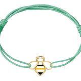 BEE BRILLANTE ENAMEL CORD BRACELET