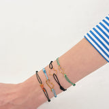 CORAZON ESMERALDA CORD BRACELET