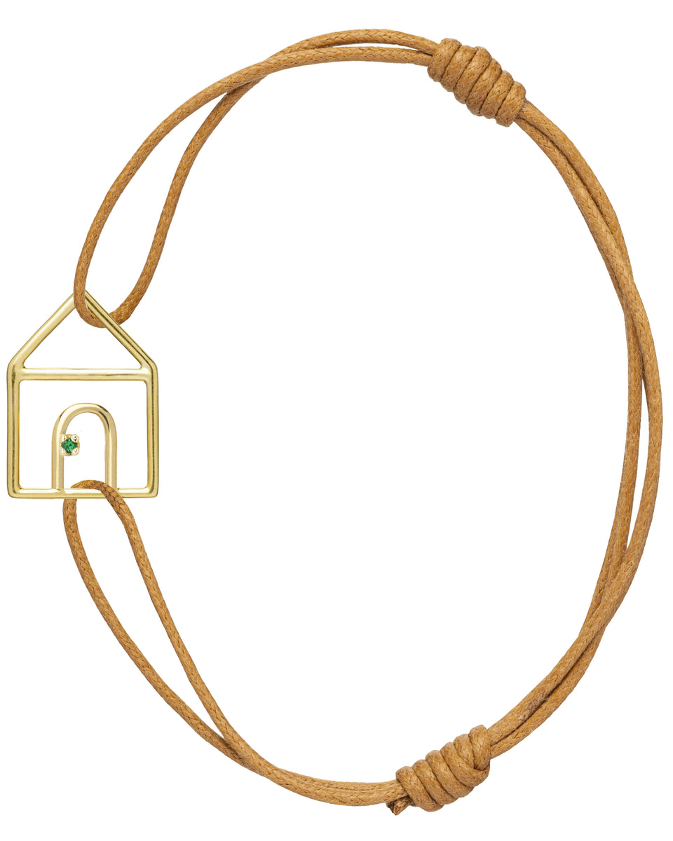 Gold Casita Esmeralda Cord Bracelet - ALIITA
