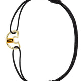 LETRA C CITRINO BRACCIALE CORDA