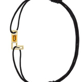 LETRA L CITRINO BRACCIALE CORDA