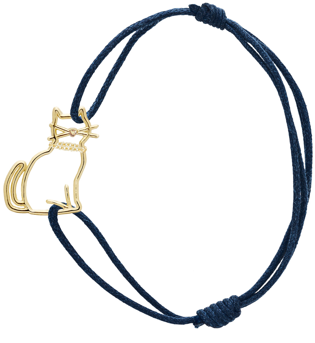 ALIITA ブレスレット MIAU BRILLANTE CAT CORD BRACELET aliita-bracelet-meow-gold-cord