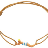 NADADORA RAYADA SKY BLUE CORD BRACELET