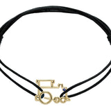 TRENCITO ZAFIRO AZUL CORD BRACELET