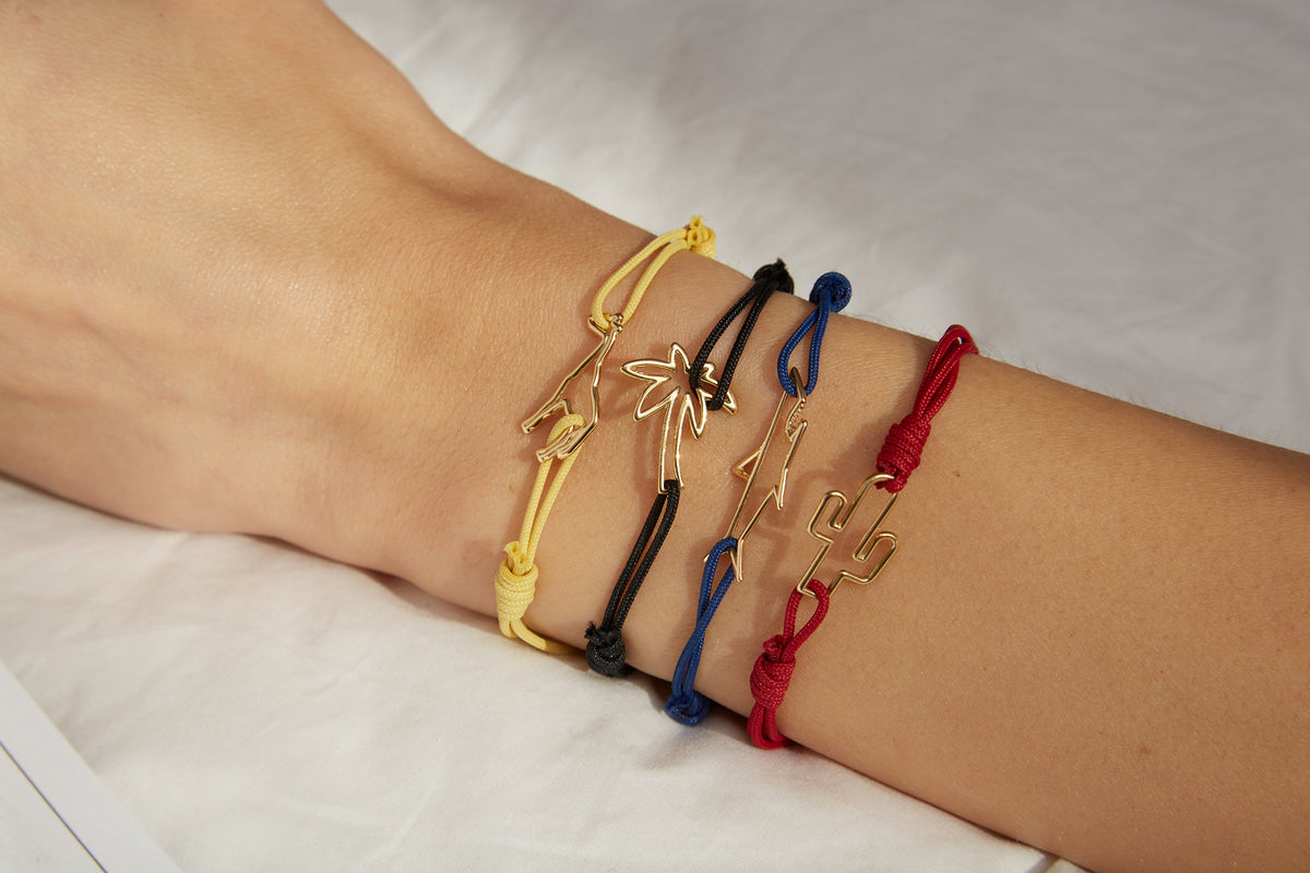 ALIITA ブレスレット GATO CORD BRACELET Gold Palmera Cord Bracelet - ALIITA