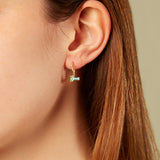 TU Y YO M AQUAMARINE + PERIDOT EARRINGS