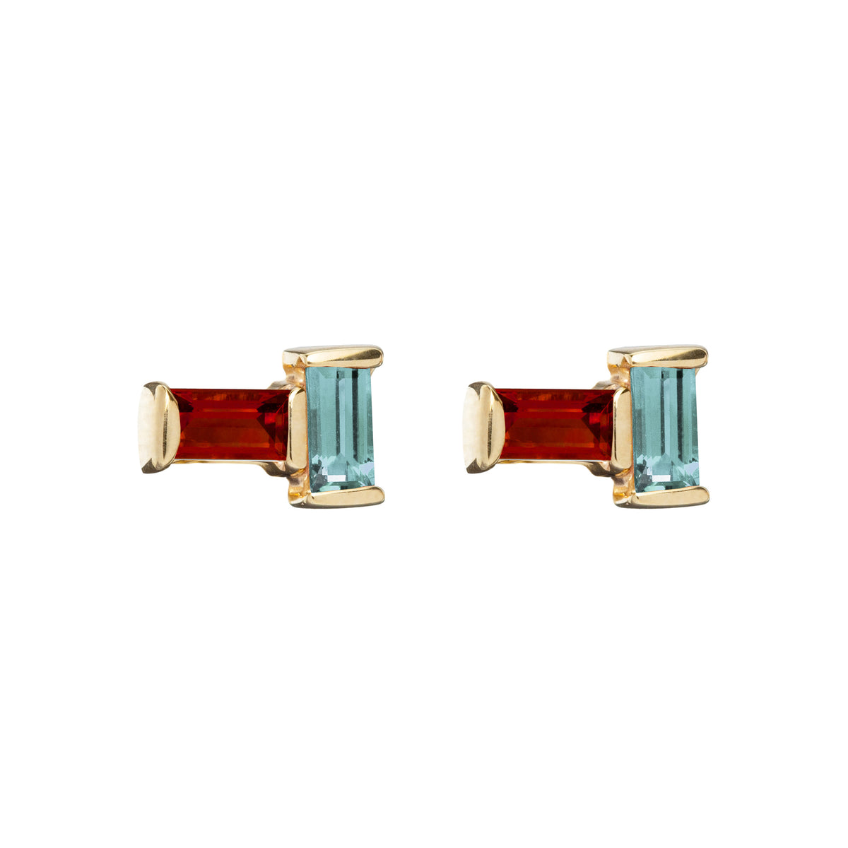 ALIITA 両耳ピアス BI GOTA TOURMALINE + CITRINE EARRINGS aliita-earrings-gold-garnet-