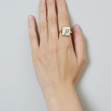 CAMEO PERLA TENNIS ANELLO