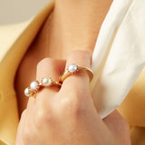 TRIO FLOR PERLA ANELLO