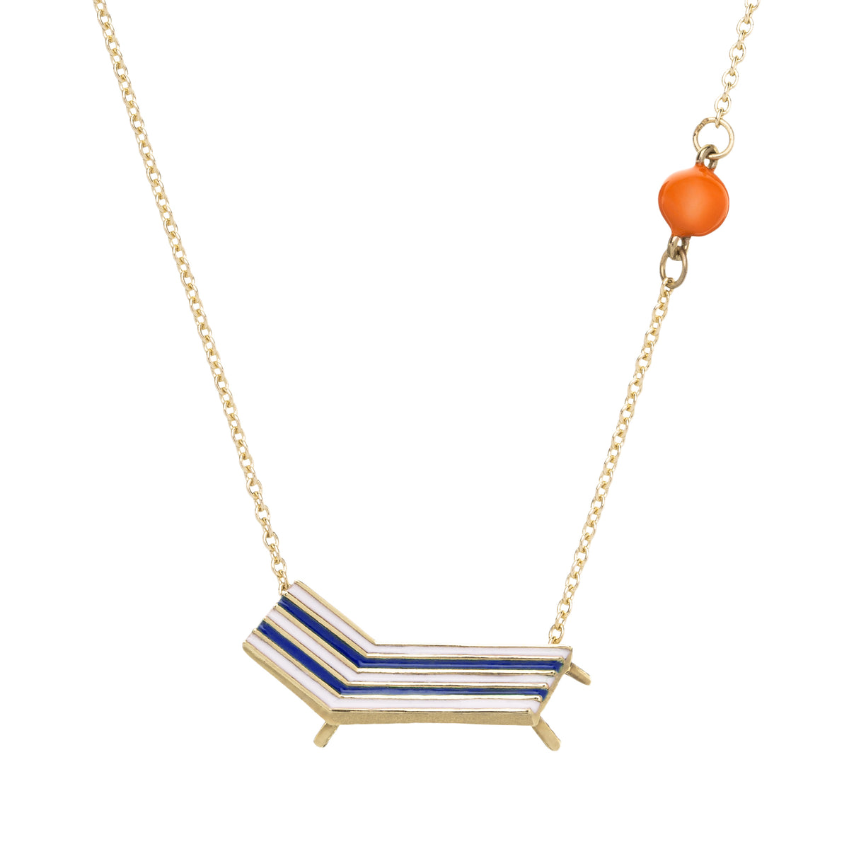フランス発送 ALIITA ネックレス CHAIR NECKLACE BEACH CHAIR BLUE NECKLACE – ALIITA