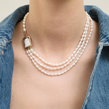 CAMEO FANTASMA MULTIPERLA NECKLACE