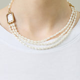 CAMEO FANTASMA MULTIPERLA NECKLACE