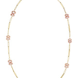 DECO TUBITOS PERLA PINK NECKLACE