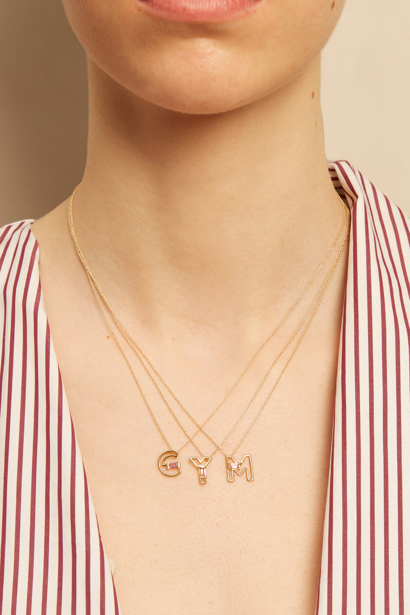 ALIITA ネックレス LETRA NECKLACE (A-N) アリータ ALIITA ALIITA ネックレス LETRA NECKLACE ROLO