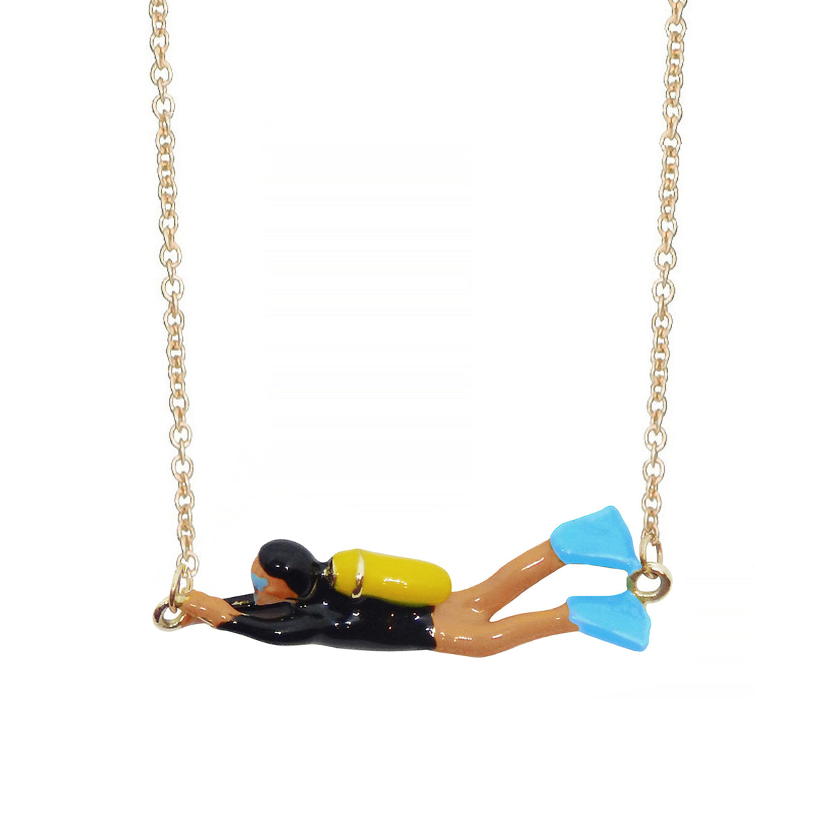 Sub Blue Gold Necklace - ALIITA