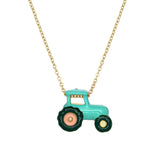 TRACTOR BLUE NECKLACE