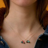 TRACTOR BLUE NECKLACE