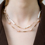 DECO TUBITOS PERLA PINK NECKLACE