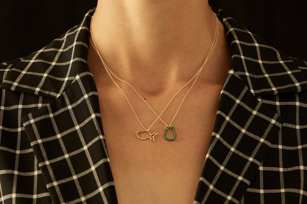 ALIITA ネックレス PECECITO ZAFIRO AZUL NECKLACE PECECITO ZAFIRO AZUL NECKLACE – ALIITA