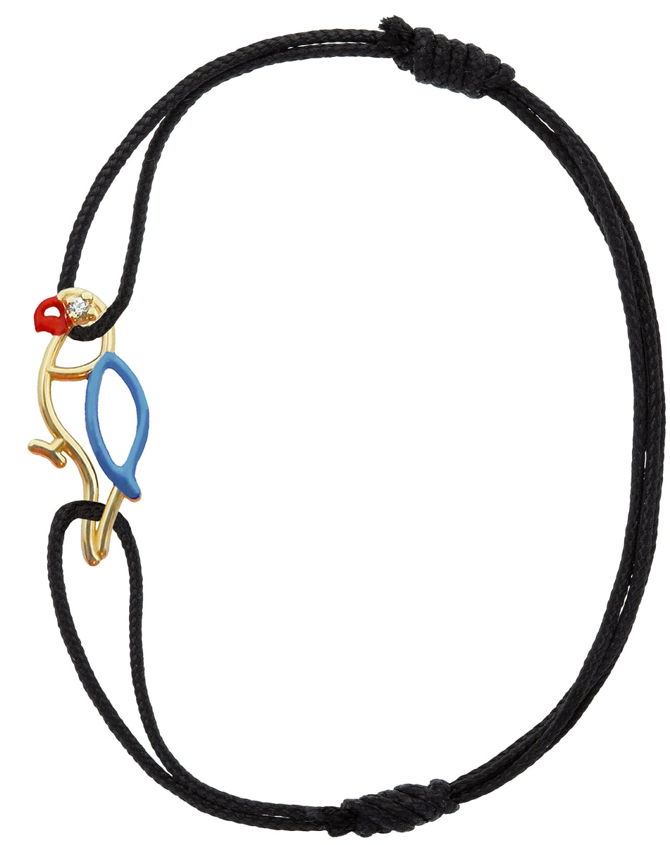 ALIITA ブレスレット MINI BRILLANTE CORD BRACELET aliita-bracelet-heart-mini-