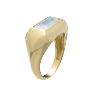 SPACE BAGUETTE OPAL RING