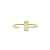 ARO C BAGUETTE OPAL RING