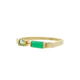 COMPUESTA CHRYSOPRASE + AMETHYST RING