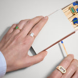 ARO C CARRÉ TOURMALINE RING