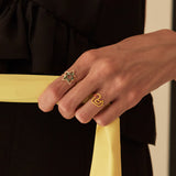 ESTRELLA ENAMEL ZAFIRO AZUL RING