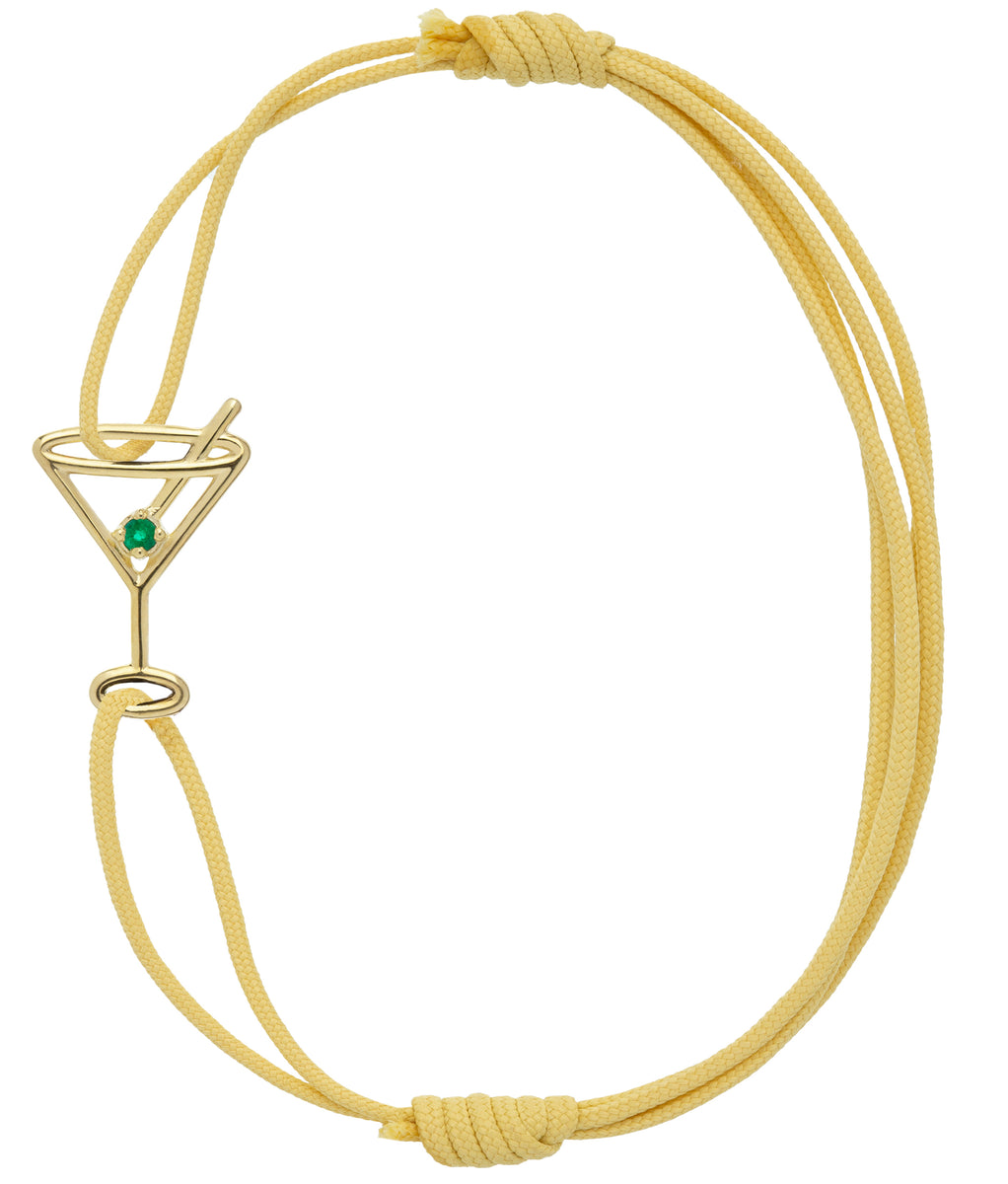 ブレスレット ALIITA MARTINI ESMERALDA CORD BRACELET Gold Martini Esmeralda Cord Bracelet - ALIITA