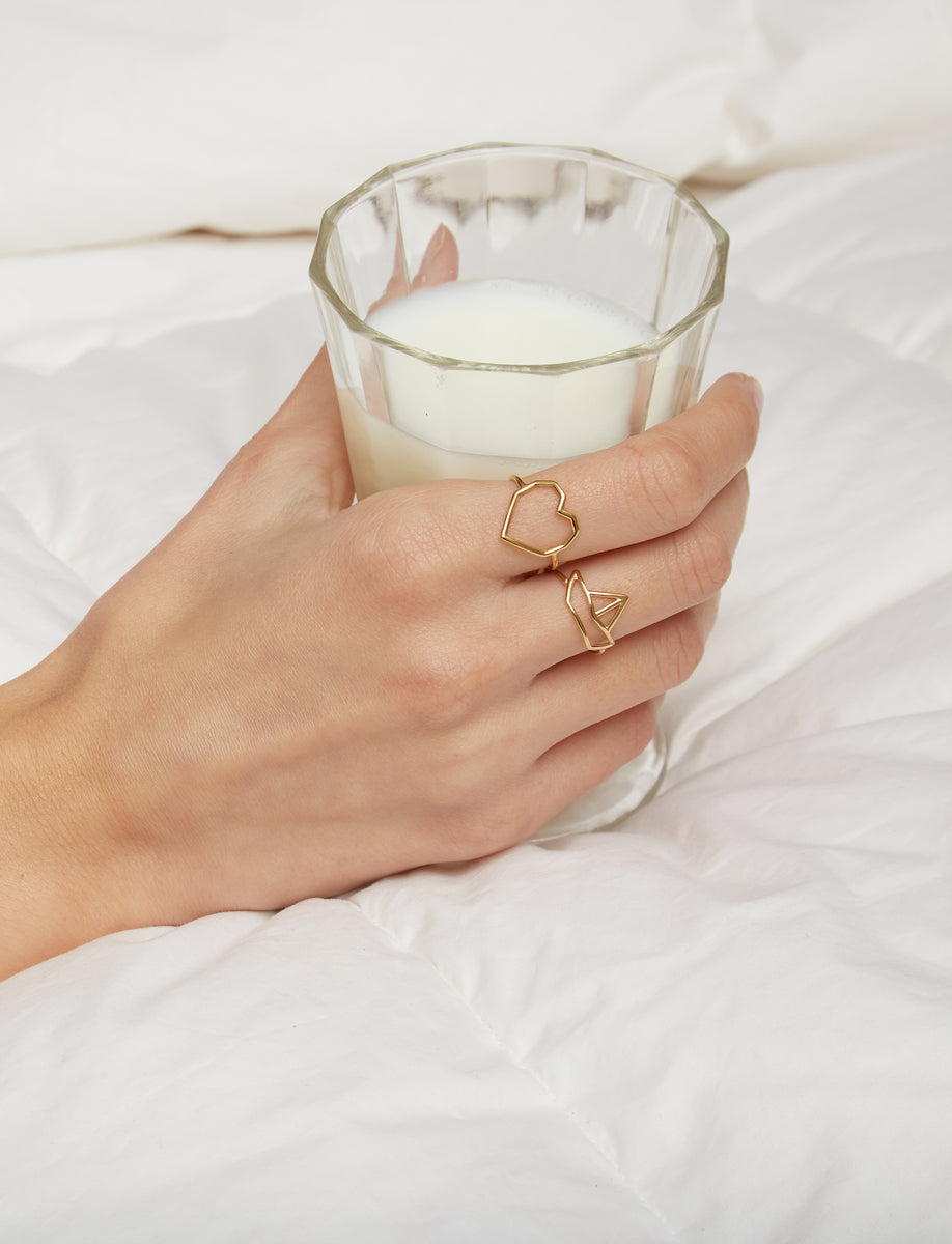 フランス発送 ALIITA リング CORAZON RING Corazon Gold Ring - ALIITA
