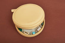Load image into Gallery viewer, JEWELRY POUCH ROUND YELLOW
