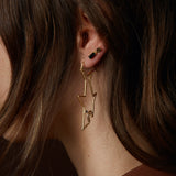 TIBURON ZAFIRO AZUL ORECCHINO MAXI