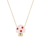 L'AMANITA WHITE + RED NECKLACE