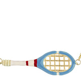 TENNIS PELOTA AZZURRO COLLANA