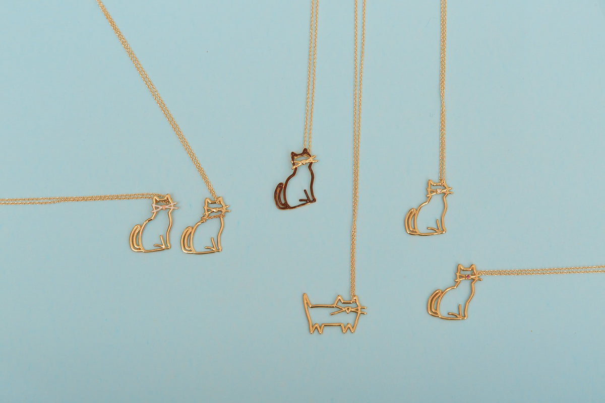 フランス発送 ALIITA ネックレス MIAU ENAMEL BIGOTES NECKLACE MIAU ENAMEL BIGOTES NECKLACE – ALIITA