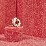DONUT ICE GLAZED SPRINKLES BIANCO ANELLO