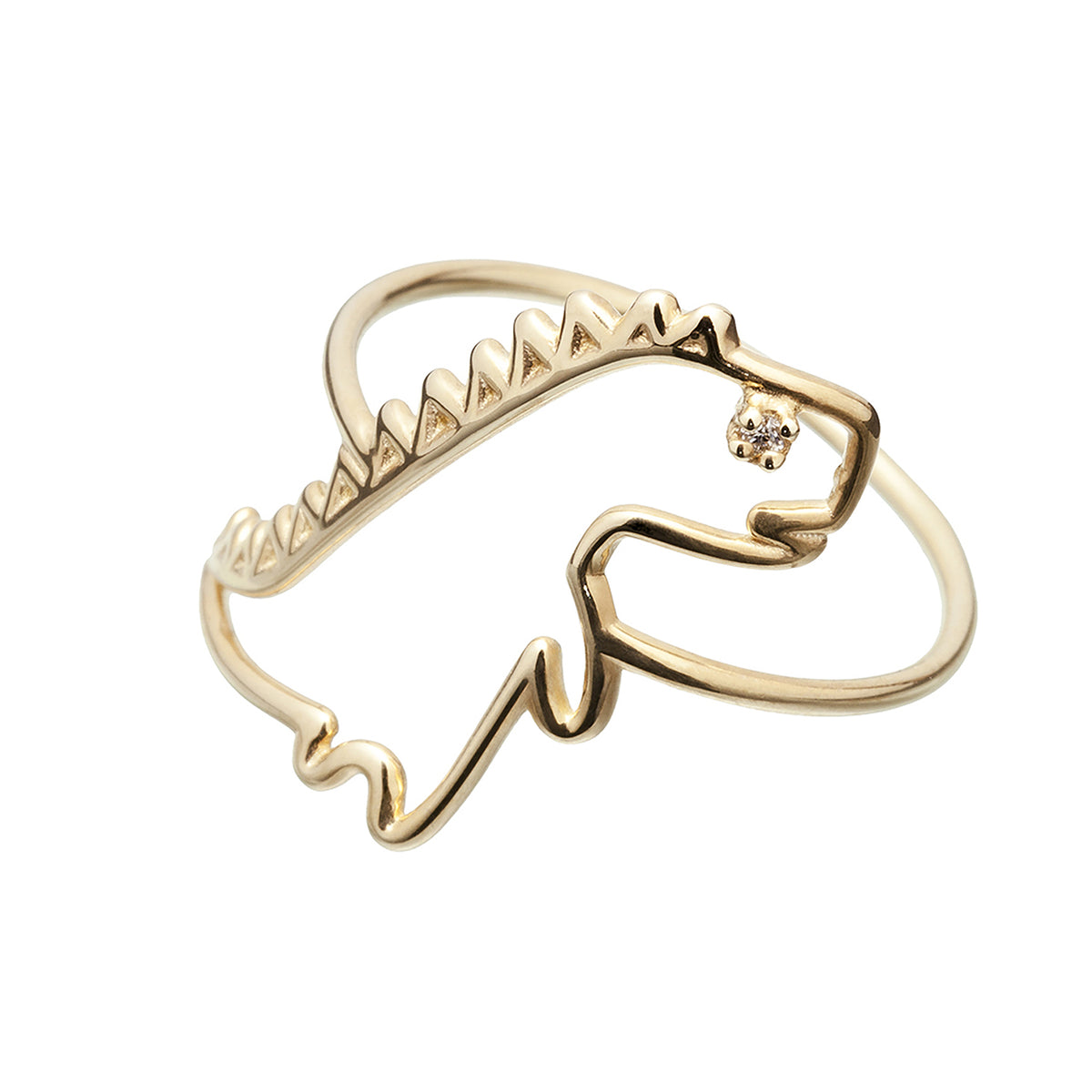 Dino Brillante Gold Ring - ALIITA
