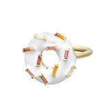 DONUT ICE GLAZED SPRINKLES BIANCO ANELLO