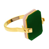 DECO SANDWICH OPALE ROSA + AGATA VERDE ANELLO