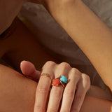 CONCHA TURCHESE ANELLO