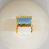 DIASPRO WHITE AGATE RING