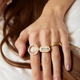 DECO MAXI BAGUETTE AMETISTA ANELLO