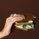 DECO SANDWICH AMAZZONITE + GIADA GIALLA ANELLO