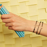 LETRA M TOURMALINE CORD BRACELET