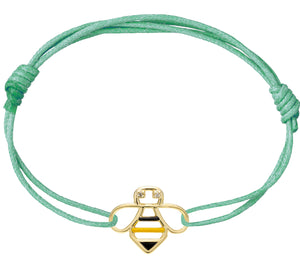 BEE BRILLANTE ENAMEL CORD BRACELET