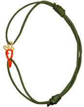 Load image into Gallery viewer, CARROT ENAMEL CORD BRACELET
