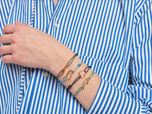 Load image into Gallery viewer, CARROT ENAMEL CORD BRACELET
